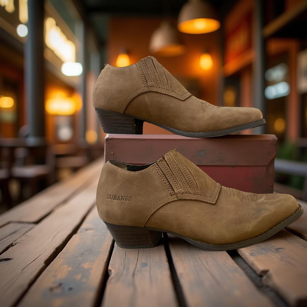 Durango Western Low Booties, Brown, Women's 6 M